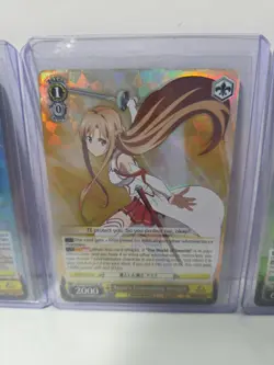 2020 Weiss Schwarz Sword Art Online 10th Anniversary Japanese 3 Card Lot - Image 3
