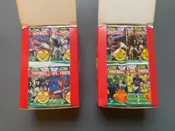 1990 SCORE NFL Football Series 1 -two unopened wax box - 72 sealed packs total C - Image 2