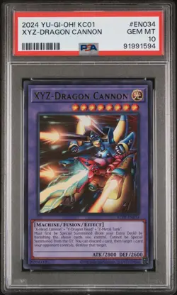 2024 YU-GI-OH! KC01-25TH ANV ULTIMATE KAIBA SET #EN034 XYZ-DRAGON CANNON PSA 10 - Image 1