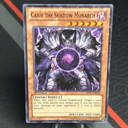Caius the Shadow Monarch BP01-EN018 Battle Pack: Epic Dawn 1st Edition Starfoil - Image 1