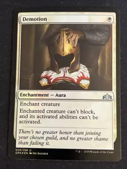 1x Foil Demotion (009) Guilds of Ravnica LP MTG Magic the Gathering x1 MKE - Image 1