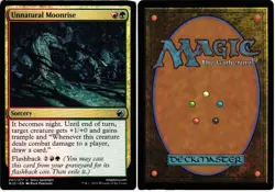 Unnatural Moonrise 247 UC Innistrad: Midnight Hunt NM MTG - Image 3