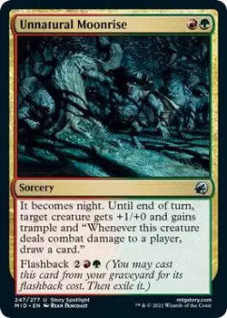 Unnatural Moonrise 247 UC Innistrad: Midnight Hunt NM MTG - Image 4