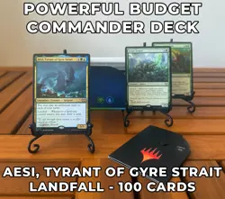 Custom Commander Deck – Aesi, Tyrant of Gyre Strait – Landfall Ramp – 100 Cards - Image 1