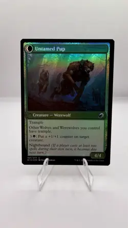 Untamed Pup Hound Tamer FOIL Innistrad Midnight Hunt MTG Mint Unplayed Werewolf - Image 1