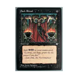 MTG Dark Ritual Ice Age LP/NM Vintage Black Instant Magic The Gathering - Image 1