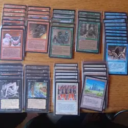 MTG Fallen Empires 107 Card Unique Lot NM - Image 1
