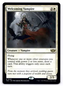 Welcoming Vampire NM 140 Commander: Tarkir: Dragonstorm Magic: The Gathering - Image 1