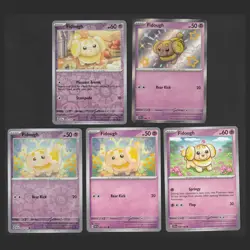 Fidough Pokemon Card Collection 5 English Cards Cute Reverse Holo Baby Shiny - Image 1