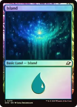 Island (0270) - Edge of Eternities - Common - Basic Land (Foil) - Image 1