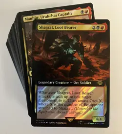 MTG Magic The Gathering LOTR Shagrat or Mauhur Budget 100 Card Commander Deck - Image 1