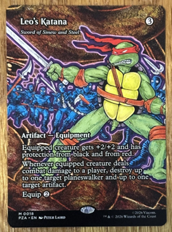 MTG Teenage Mutant Ninja Turtles Source Material Cards, Leo's Katana - Image 1