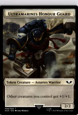 MTG 40K Non-Foil Soldier Ultramarines Honour Guard Double-Sided Token T 3 / 6 - Image 2