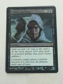 MTG FOIL Sudden Spoiling Time Spiral Magic the Gathering - Image 1