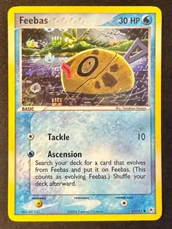 Feebas 61/101 2004 EX Hidden Legends Pokemon Card Komiya Art Reverse Holo - VLP - Image 1