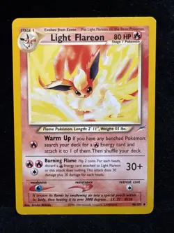 Light Flareon Neo Destiny #046/105 Pokemon Card LP - Image 1