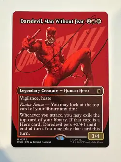 MTG Daredevil, Man Without Fear (Borderless) (0372) Marvel Super Heroes NM - Image 1