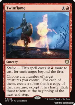 MTG Twinflame Card #258 Commander: Secrets of Strixhaven NM Magic - Image 1