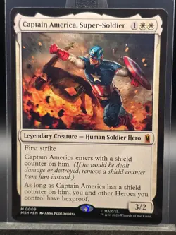 Captain America, Super-Soldier Marvel Super Heroes Regular NM MTG - Image 1