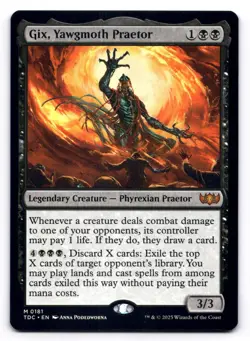 Gix, Yawgmoth Praetor NM Commander: Tarkir: Dragonstorm 181 MTG Mythic - Image 1