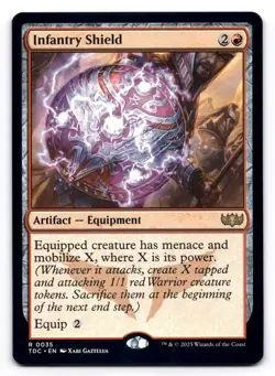Infantry Shield NM Commander: Tarkir: Dragonstorm 35 MTG Rare - Image 1