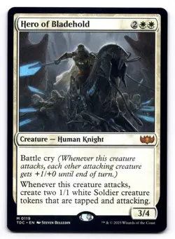 Hero of Bladehold NM Commander: Tarkir: Dragonstorm 119 MTG Mythic - Image 1