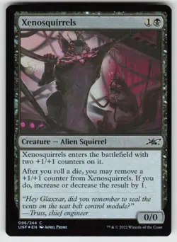Xenosquirrels 96 Common Unfinity Magic: The Gathering Foil Near Mint - Image 1