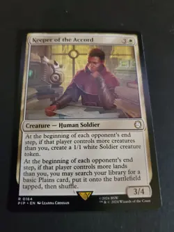 Keeper Of The Accord - 164 - Fallout - NM - MTG Magic the Gathering - Image 1
