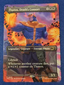 Thanos Death's Consort (Borderless) - [Commander: Marvel Super Heroes] MTG - Image 1