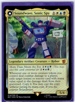 Soundwave, Sonic Spy 14 Universes Beyond: Transformers MTG Foil NM/M - Image 1