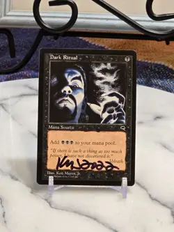 MTG Dark Ritual Tempest Regular ARTIST SIGNED LP - Image 1