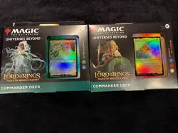 Magic The Gathering Bundle Of 2 Lord of The Rings Commander Decks - Image 1