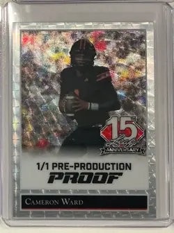 2025 Leaf 15th Anniversary Cameron Ward Super Prismatic Silver Proof 1/1 - Image 1