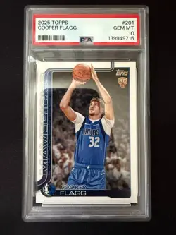 2025-26 Topps - Cooper Flagg #201 (RC) PSA 10 - Image 1
