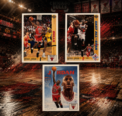 Michael Jordan 1991-92 Upper Deck Lot 3 Cards #44 #75 Checklist #69 All Star - Image 1