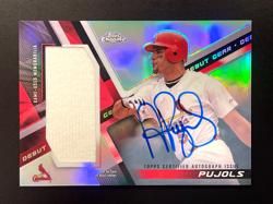 2019 Topps Chrome Albert Pujols Rookie Debut Gear #DGA-AP AUTOGRAPH & RELIC /50 - Image 1