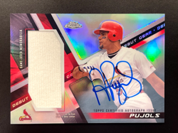 2019 Topps Chrome Albert Pujols Rookie Debut Gear #DGA-AP AUTOGRAPH & RELIC /50 - Image 3