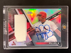 2019 Topps Chrome Albert Pujols Rookie Debut Gear #DGA-AP AUTOGRAPH & RELIC /50 - Image 4