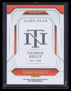 George Kelly 2025 Panini National Treasures #GGS-GK Game Gear Swatches #/99 - Image 2
