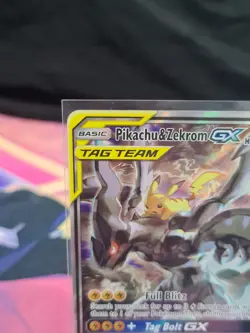 Pikachu & Zekrom GX SM168 Black Star Promo Tag Team Pokemon Card TCG - NM - Image 3