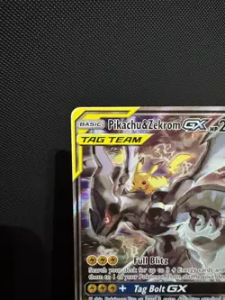 Pokemon TCG Pikachu & Zekrom GX SM168 Tag Team Holo Promo - Image 3