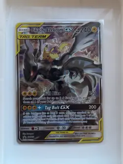 Pokemon TCG: Pikachu & Zekrom GX SM168 - Tag Team - NM - Image 1