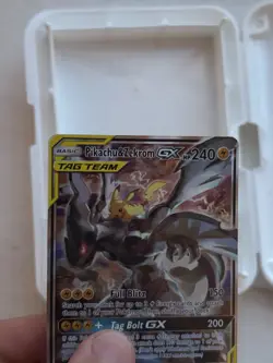 Pokemon TCG: Pikachu & Zekrom GX SM168 - Tag Team - NM - Image 3