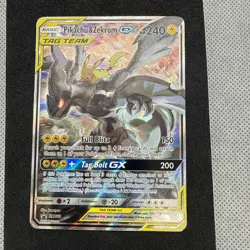 Pokemon TCG Pikachu & Zekrom GX SM168 Holo Promo Card - Image 1