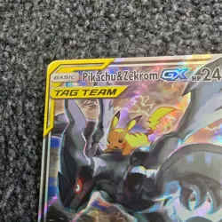 Pokemon TCG Pikachu & Zekrom GX SM168 TAG TEAM PROMO HOLO - Image 4