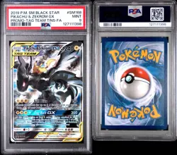 PSA 9 Pikachu & Zekrom GX SM168 | Pokemon TCG S&M Tag Team Black Star Promo - Image 3
