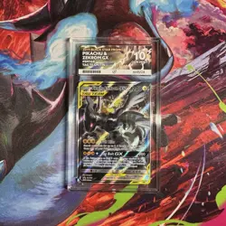 Pokemon Pikachu & Zekrom GX TCG Sun Moon Team Up SM168 Promo ACE 10 GEM MINT💎 - Image 1