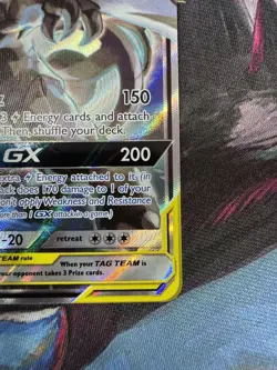 Pokemon TCG Pikachu & Zekrom GX Sun Moon Team Up SM168 Holo Promo - Image 5