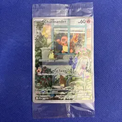 Pokemon Charmander Promo 044 Sealed Collectible Card Full Art Holo - Image 1