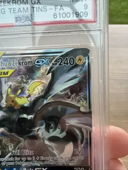 PSA 9 Pikachu & Zekrom GX SM168 | Pokemon TCG S&M Tag Team Black Star Promo - Image 3